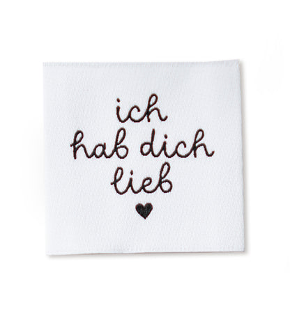 Weblabel - ich hab dich lieb ♥
