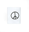 Baumwolllabel *Peace-Zeichen* - 2,5 x 3 cm - 4er Pack - Paul & Clara