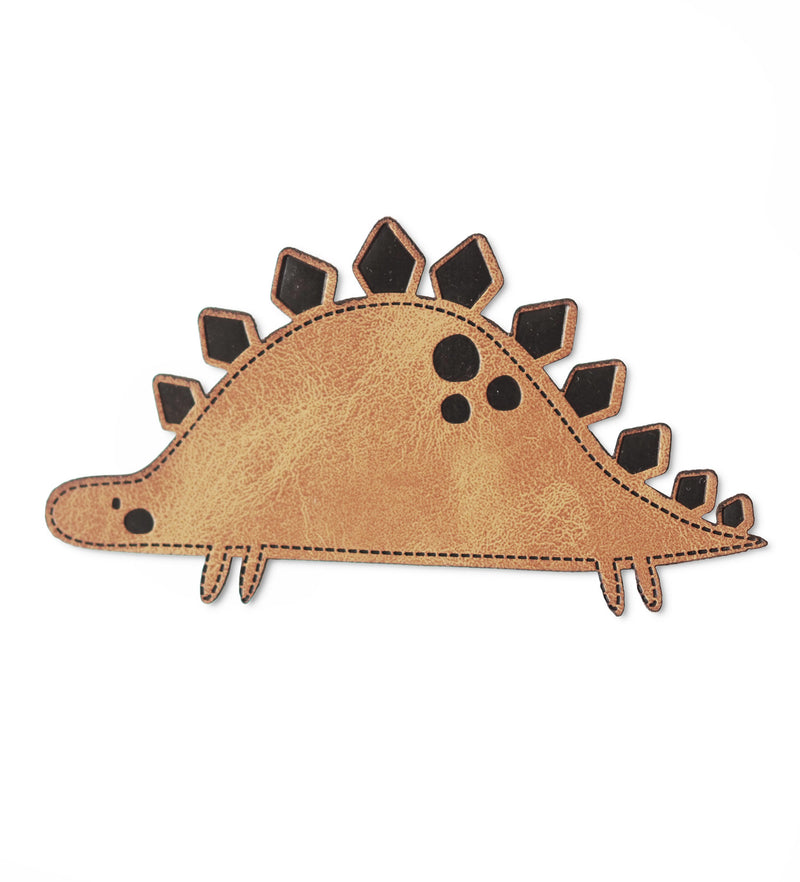 Kunstlederlabel - Dino Stegosaurus *iron-on*
