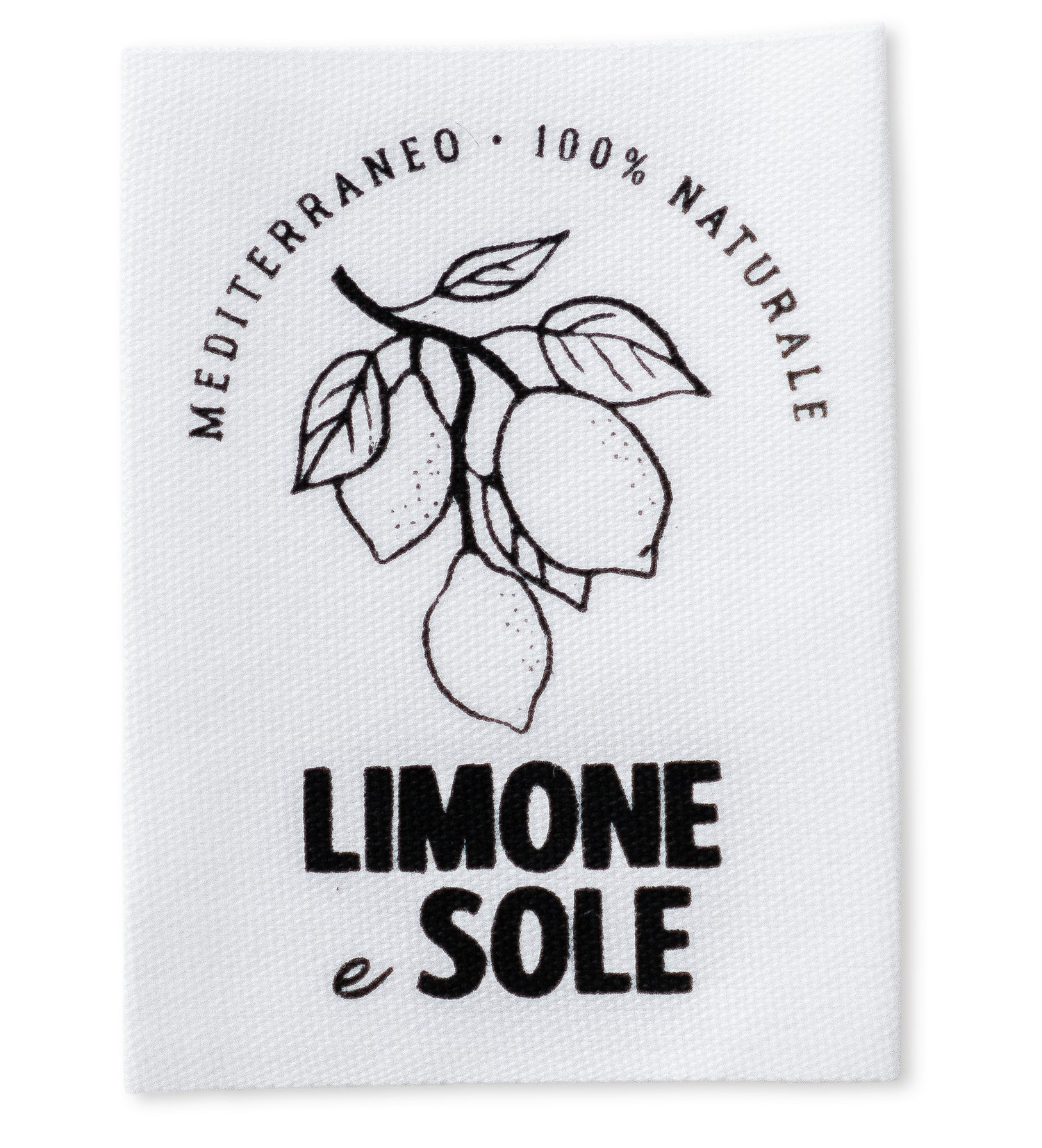 XXL-Baumwolllabel - limone e sole