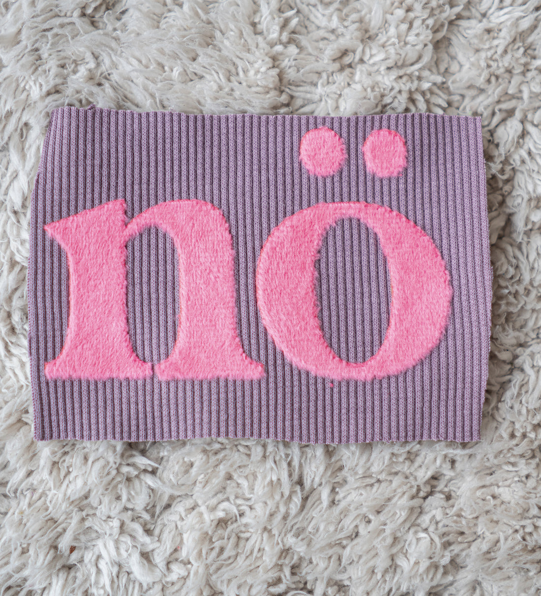 Teddy-Patch - nö - MAUVE *iron-on* - Paul &amp; Clara