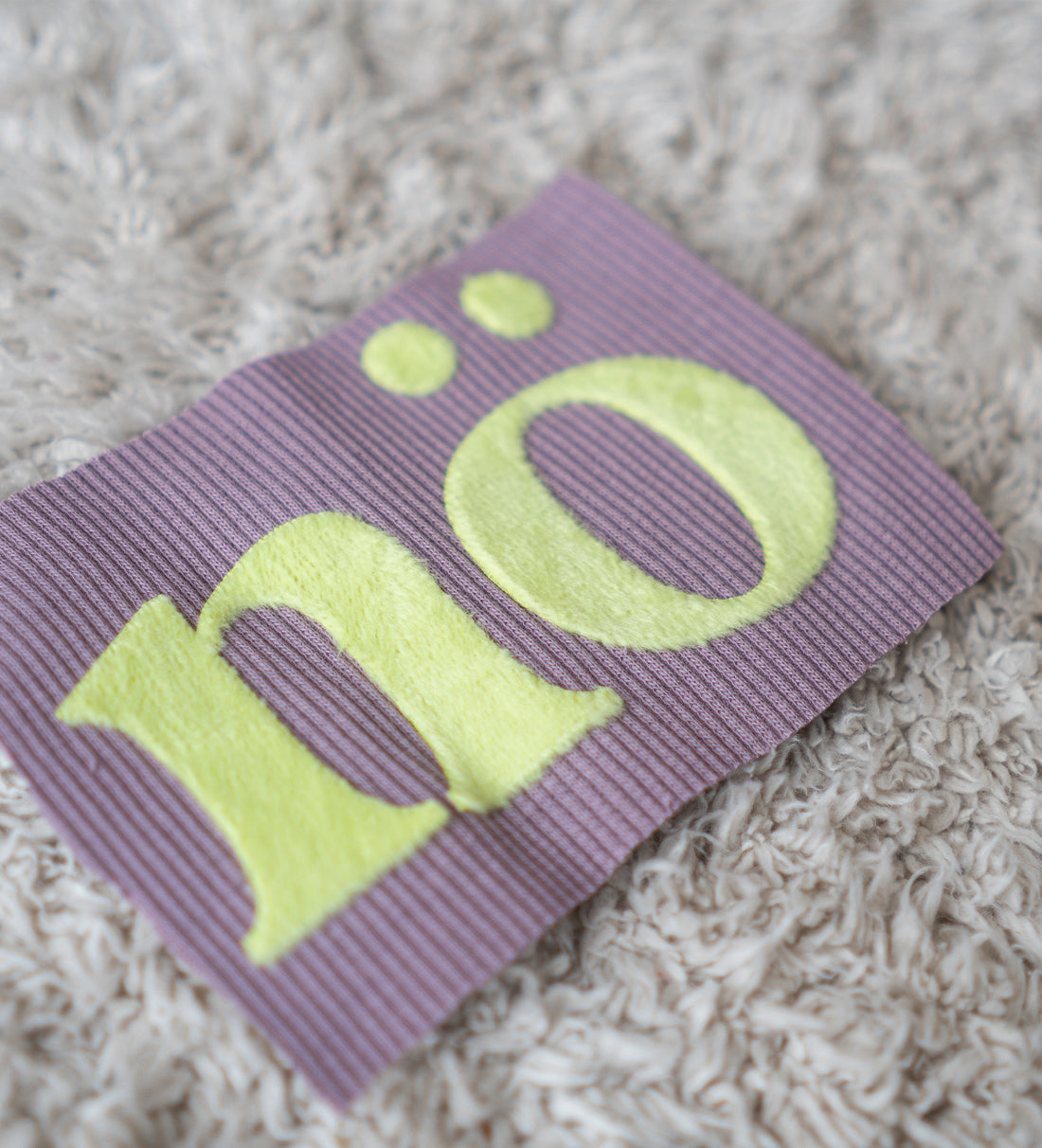 Teddy-Patch - nö - MAUVE *iron-on* - Paul &amp; Clara