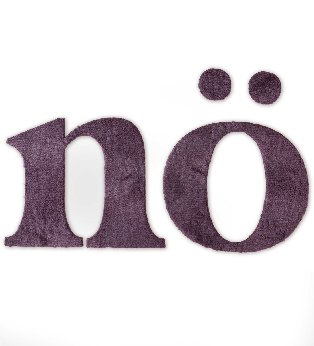 XL Teddy-Patch - nö - MAUVE *iron-on* - Paul &amp; Clara