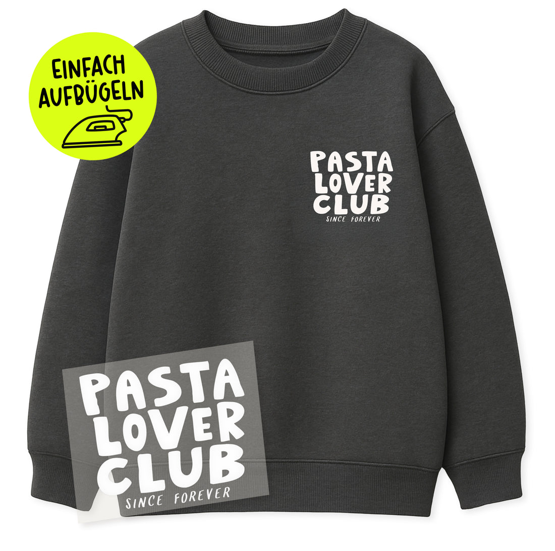 Bügelbild - Pasta Lover Club