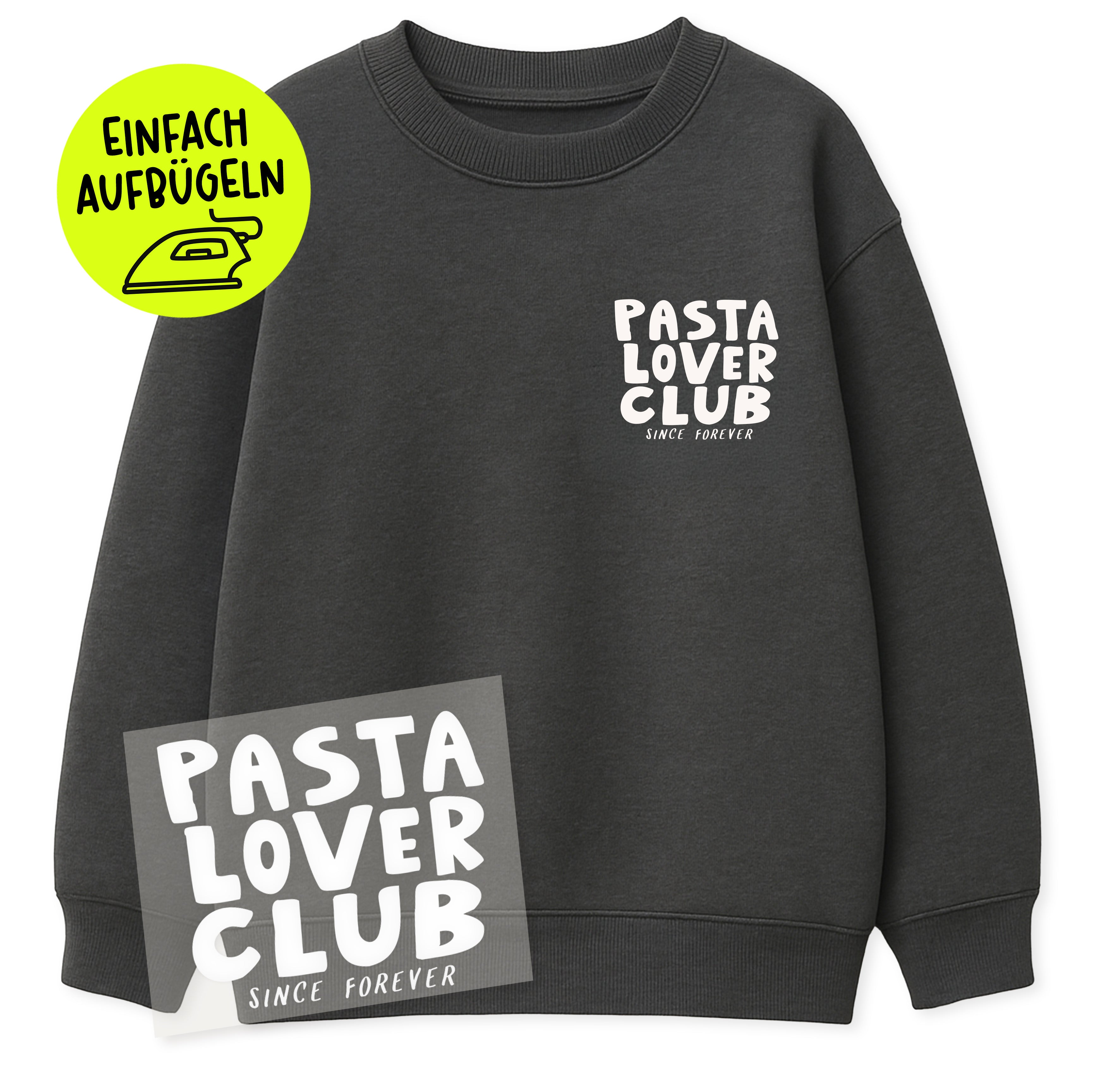 Bügelbild - Pasta Lover Club