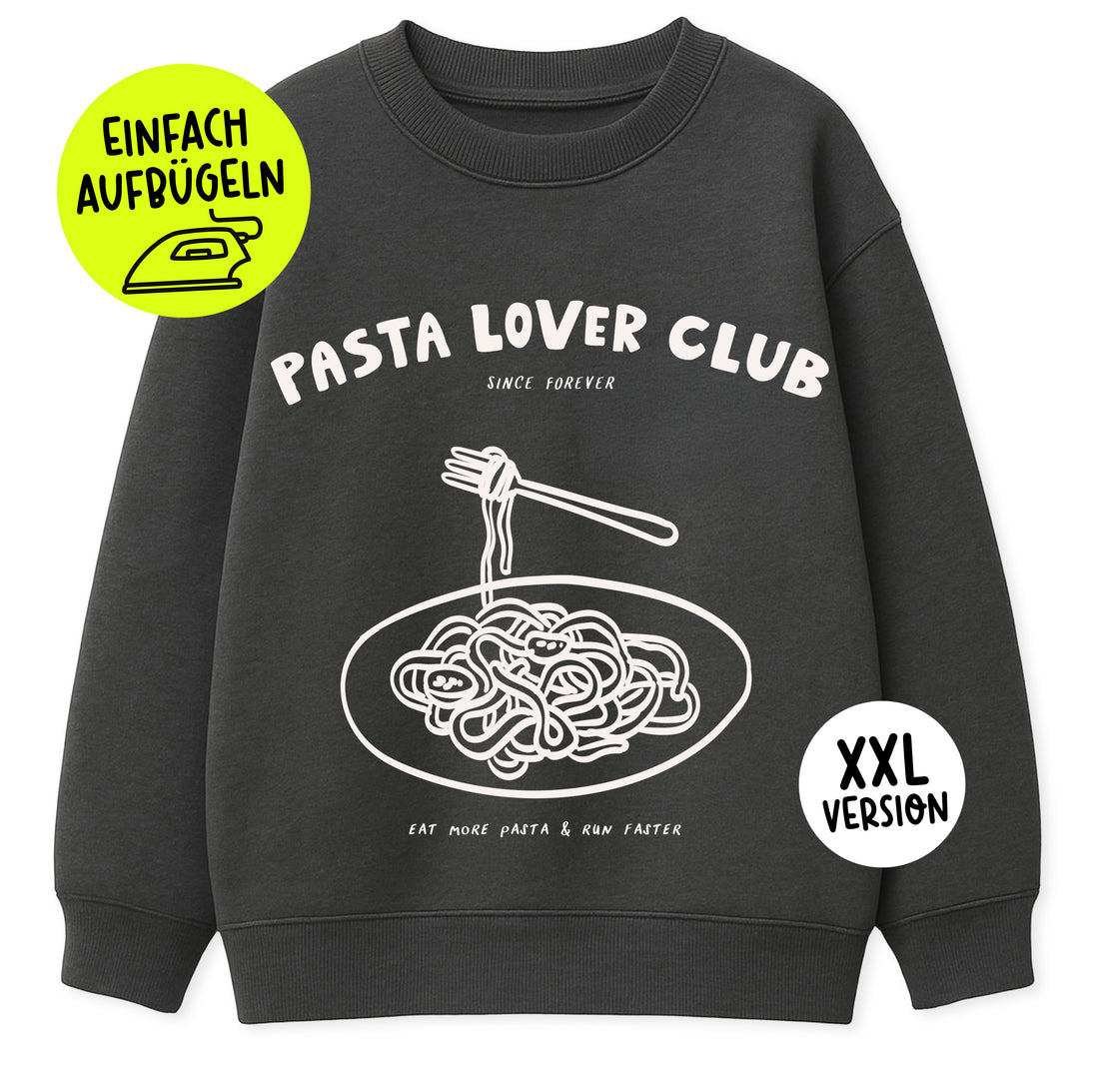 XXL Bügelbild - Pasta Lover Club