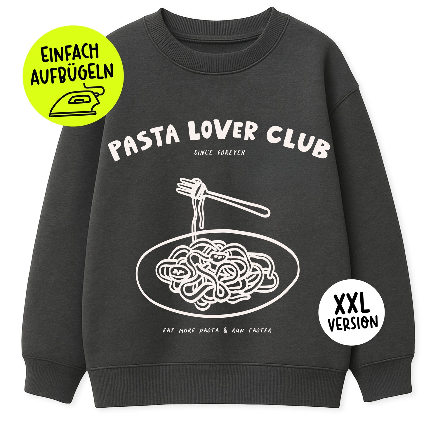 XXL Bügelbild - Pasta Lover Club