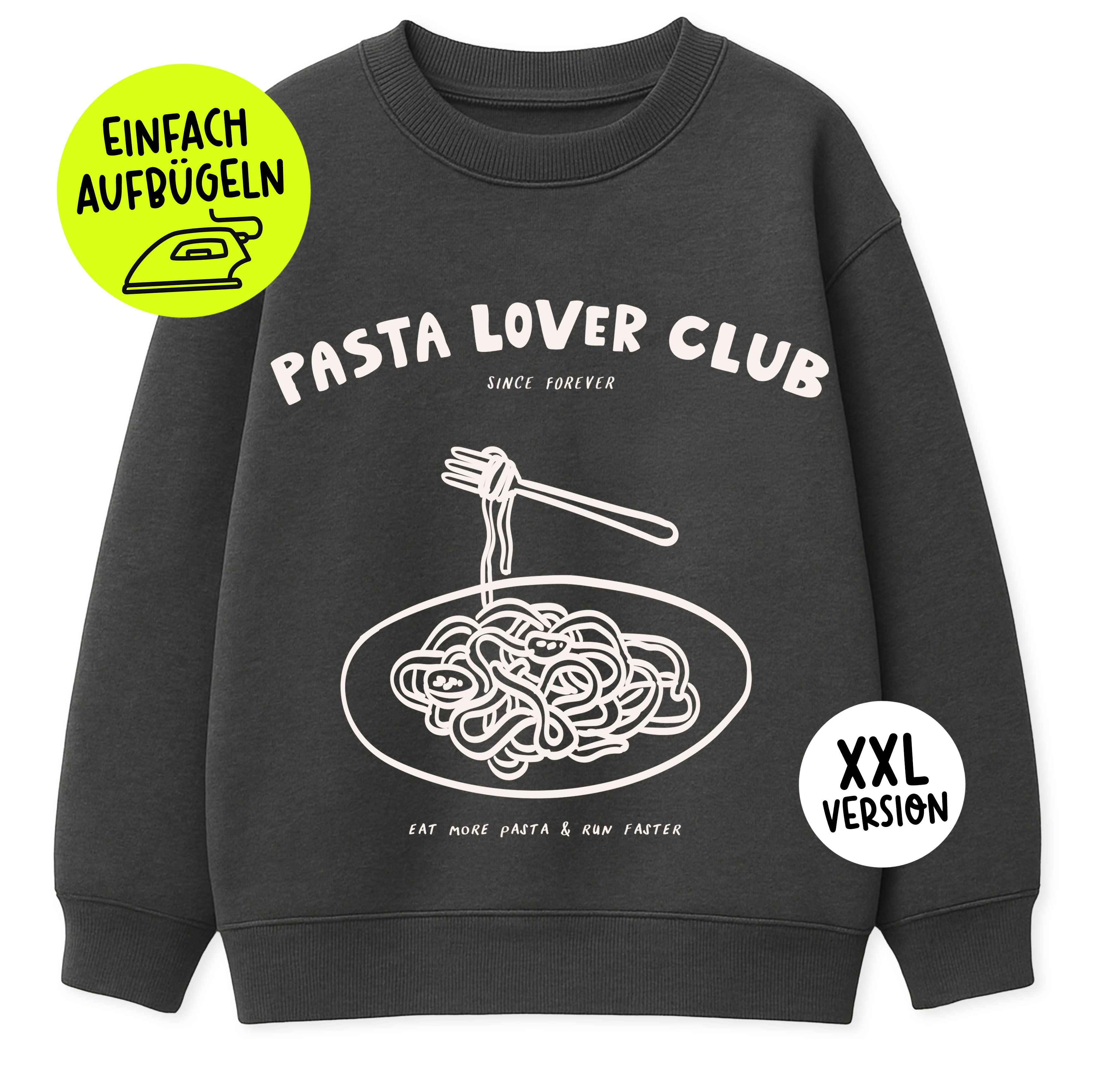 XXL Bügelbild - Pasta Lover Club
