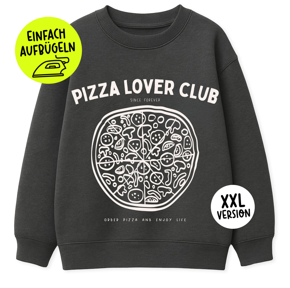 XXL Bügelbild - Pizza Lover Club