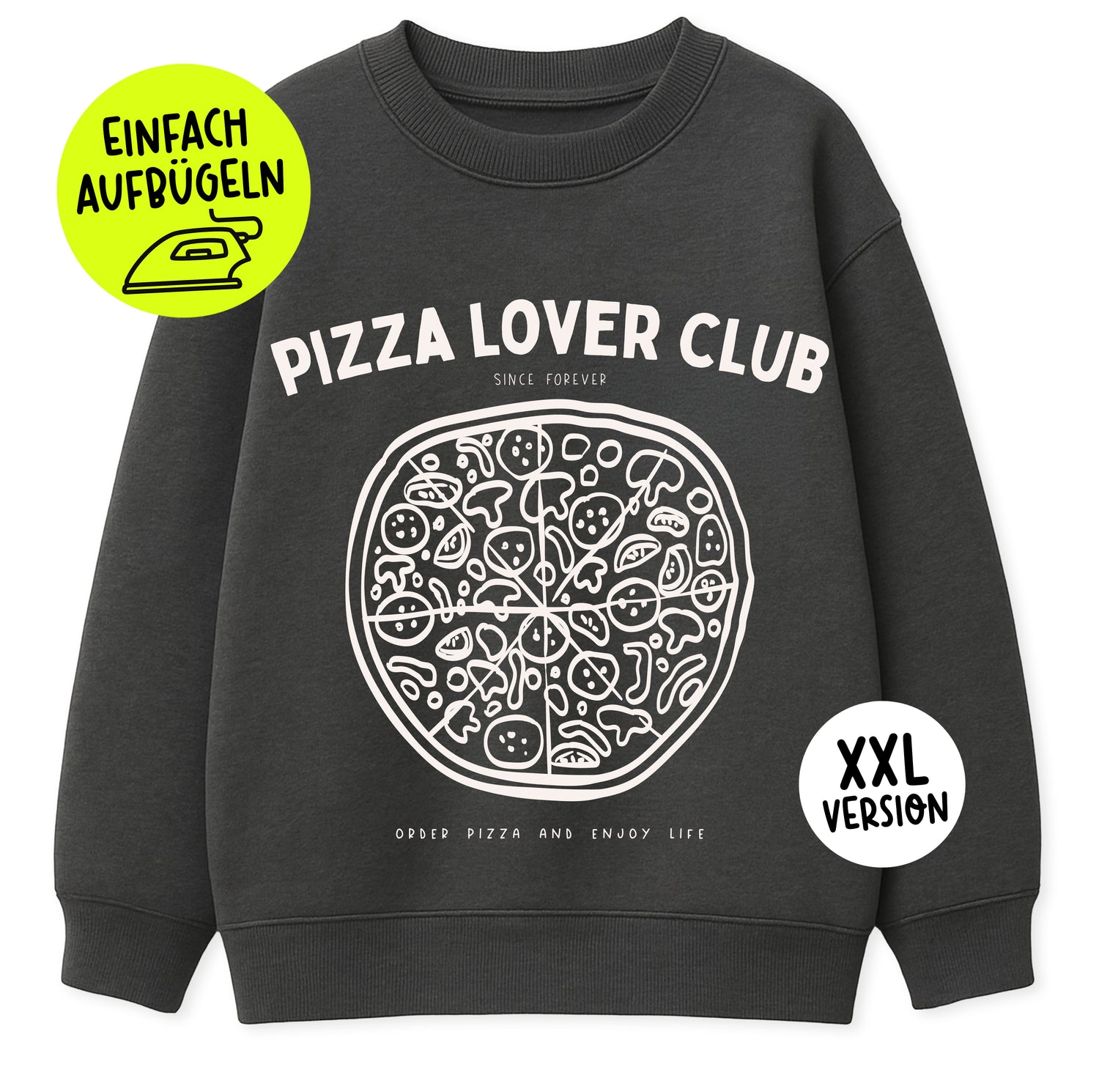 XXL Bügelbild - Pizza Lover Club