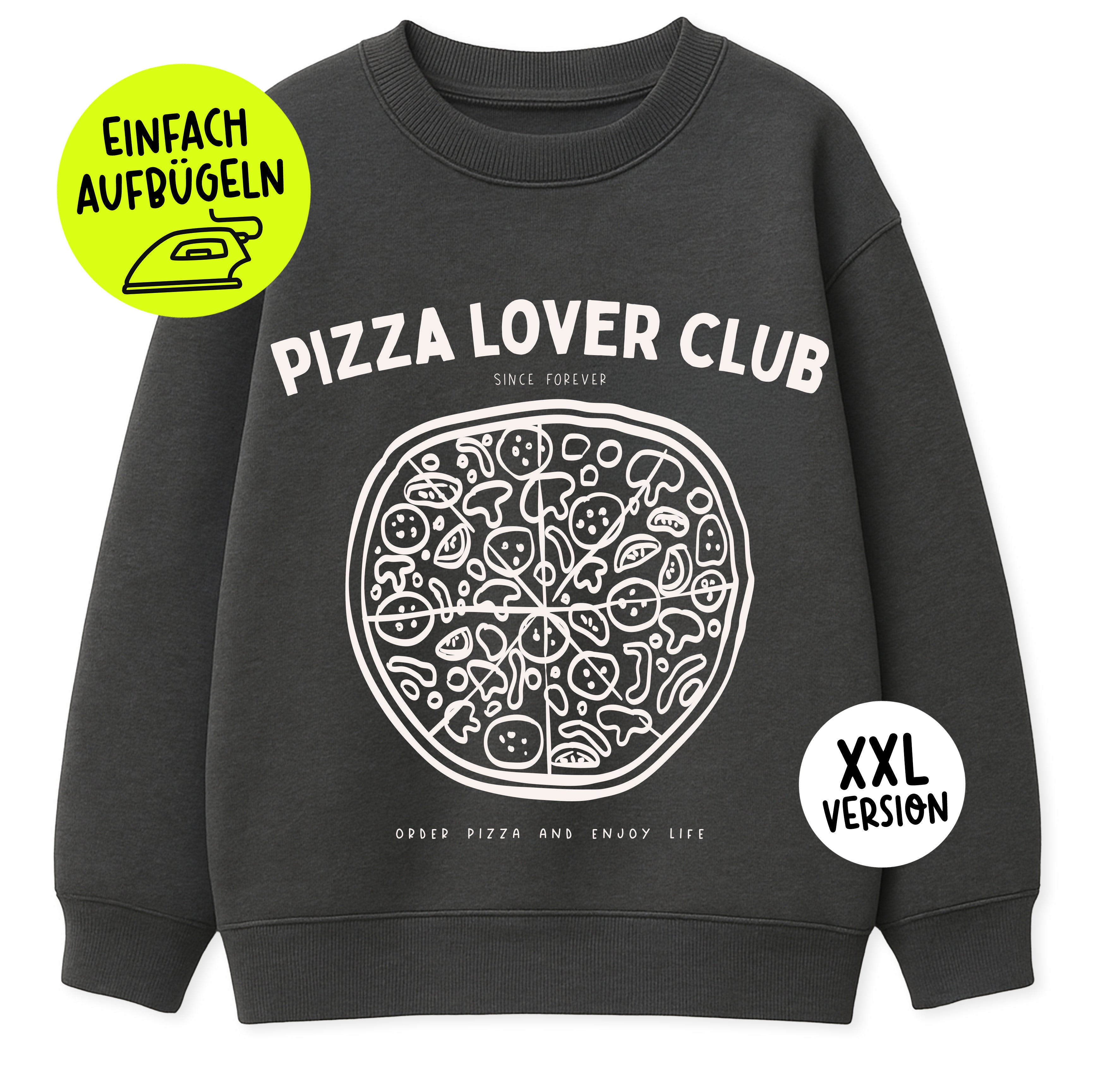 XXL Bügelbild - Pizza Lover Club