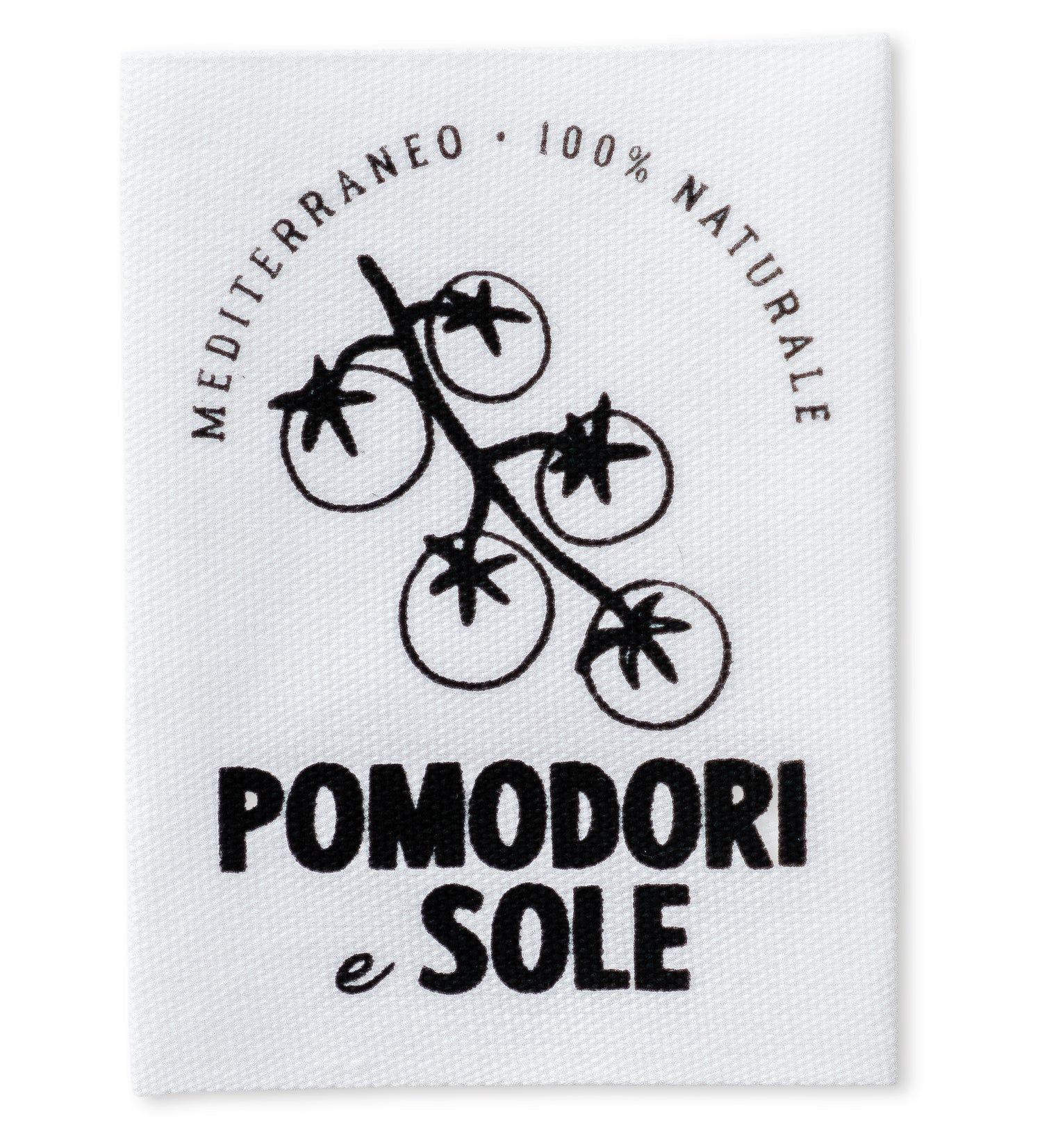 XXL-Baumwolllabel - pomodori e sole