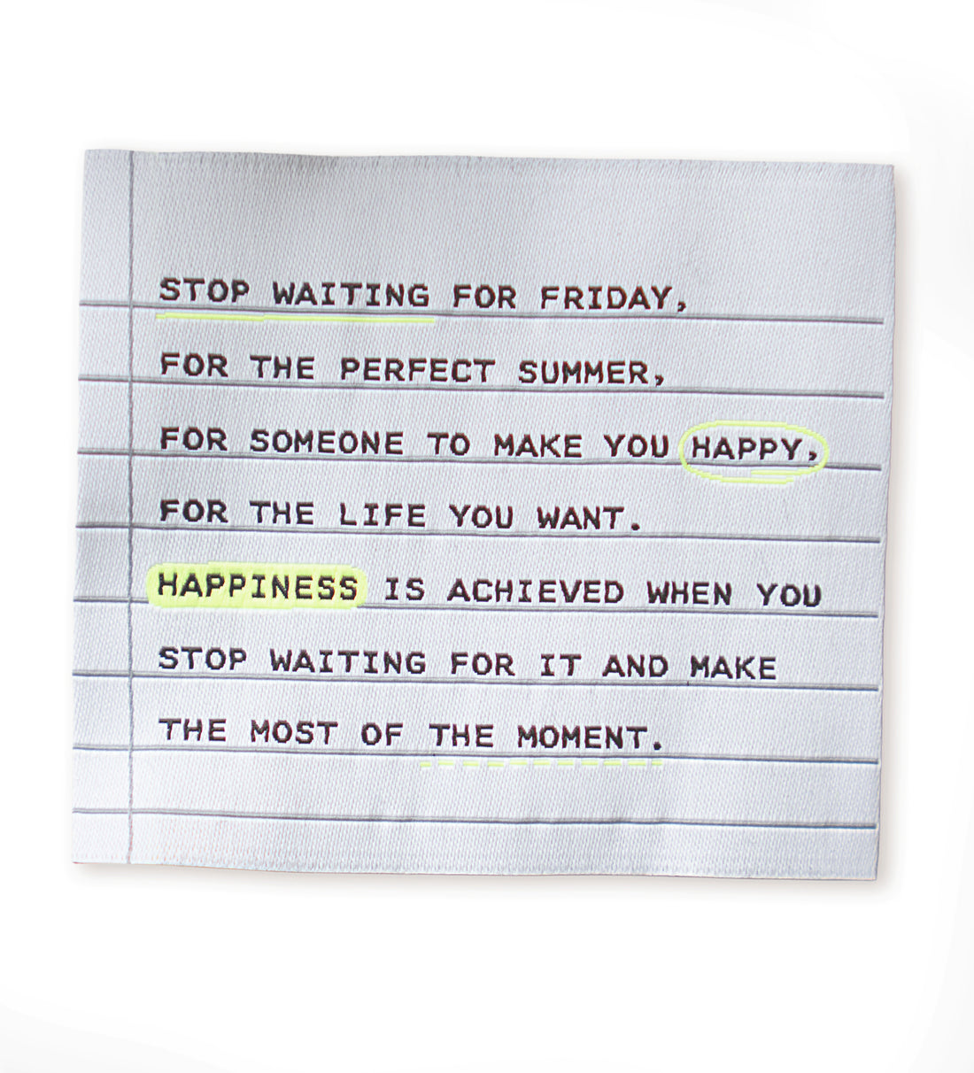 XXL-Weblabel - stop waiting for Friday