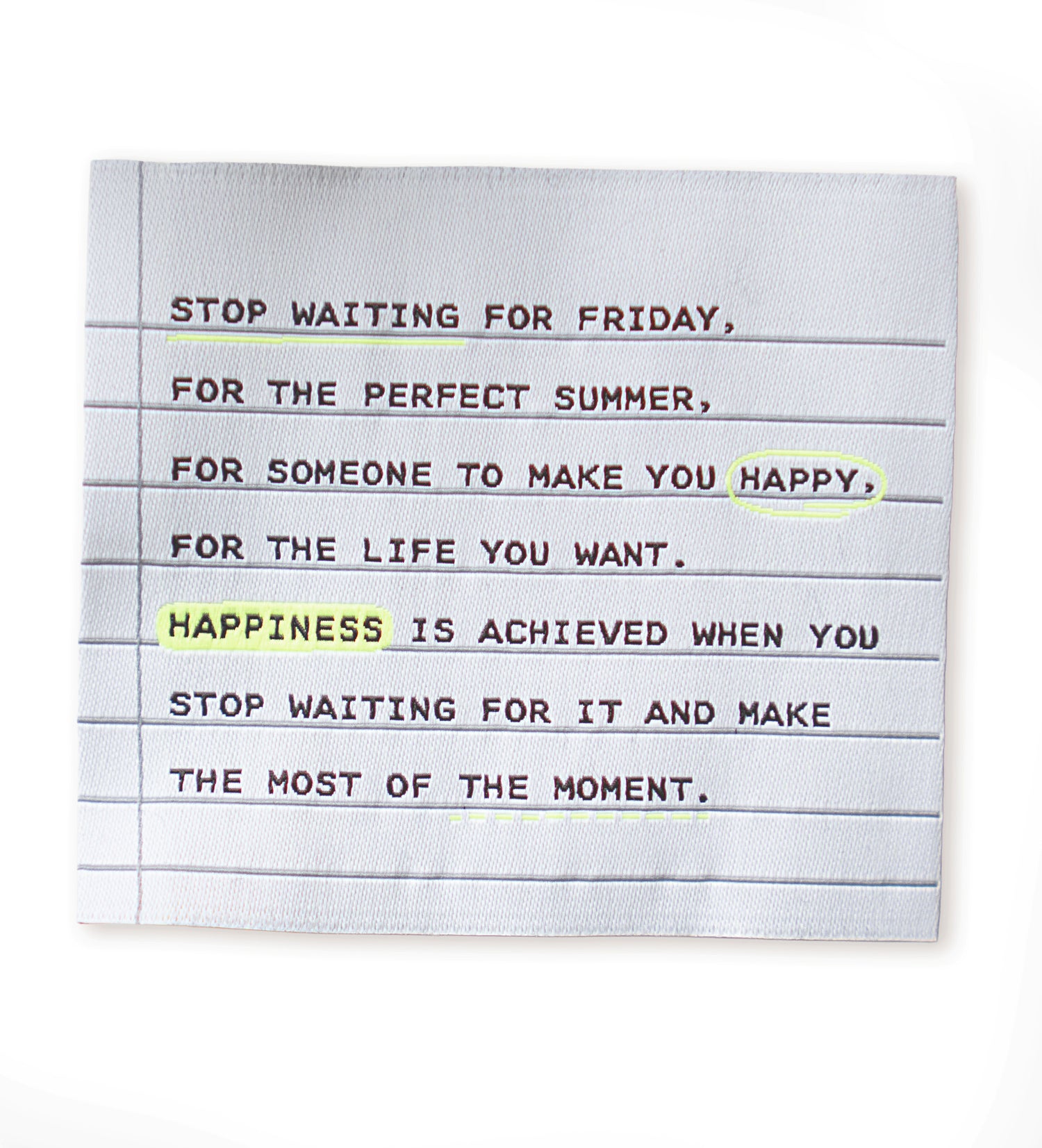 XXL-Weblabel - stop waiting for Friday