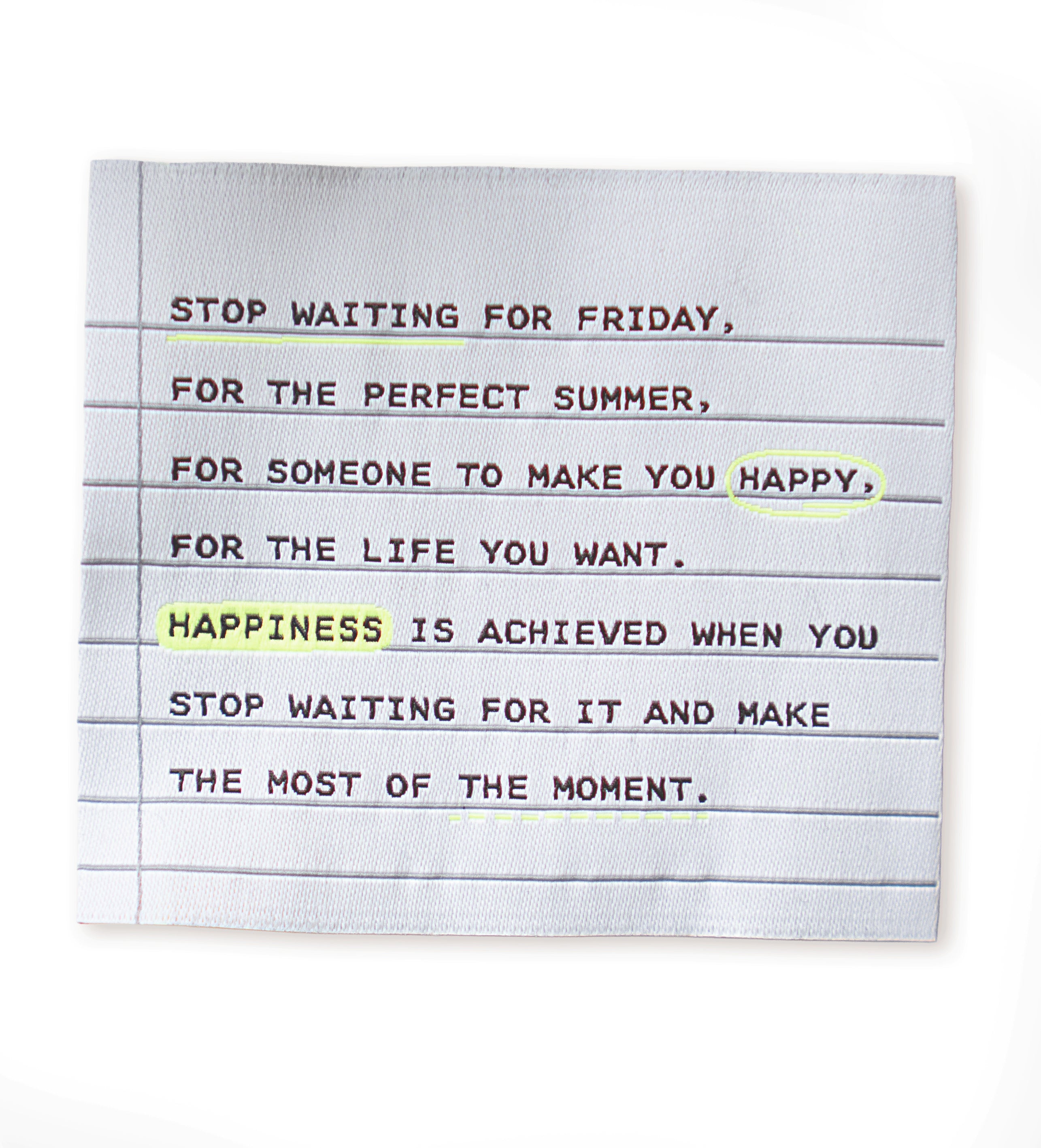 XXL-Weblabel - stop waiting for Friday