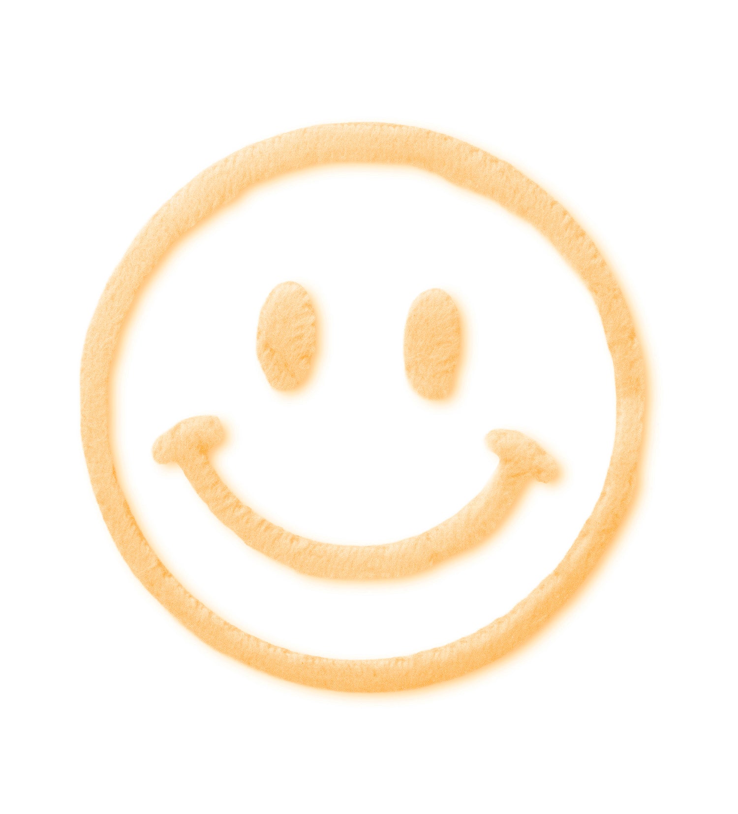 Teddy-Patch - Smile -neonorange- *iron-on*