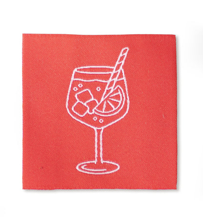 Weblabel - Spritz *rot/rosa*