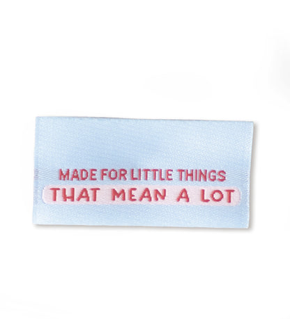Klapp-Weblabel - made for the little things