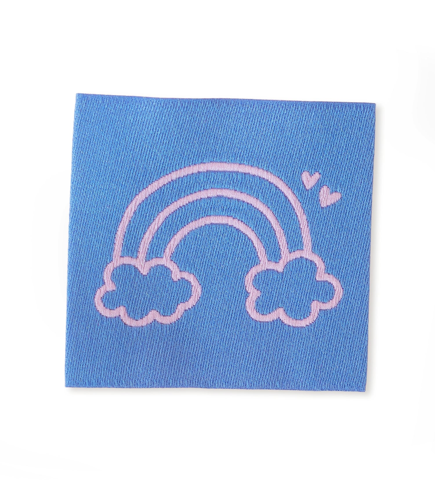 Weblabel - Regenbogen *blau/rosa*