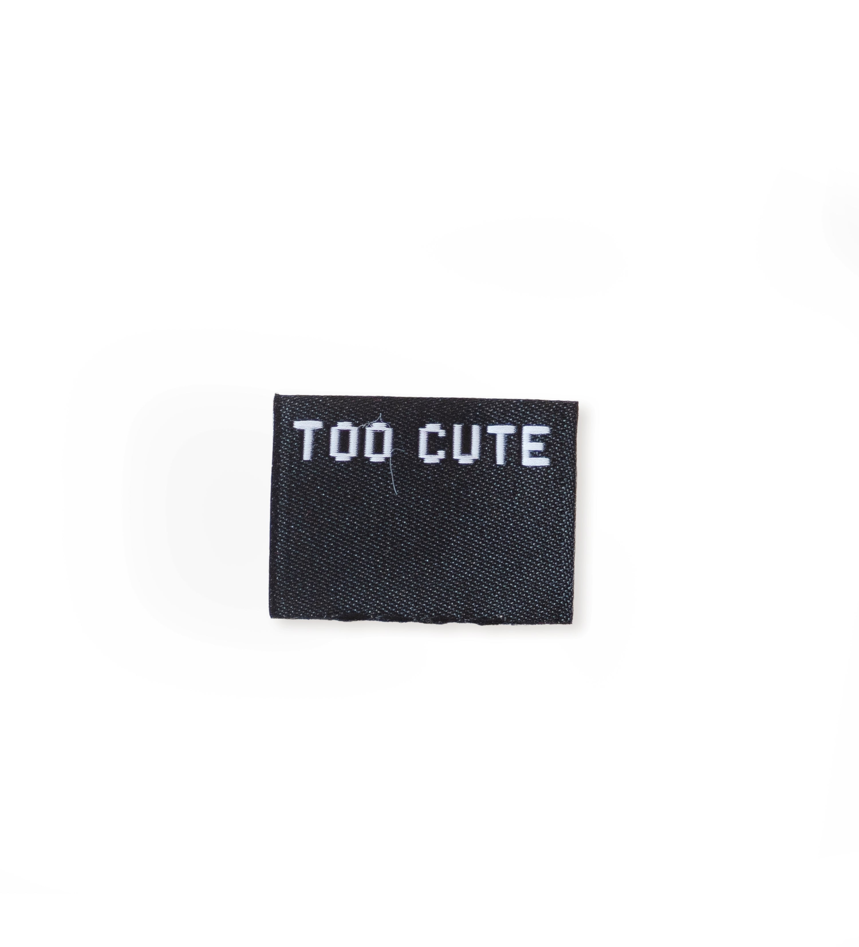 Klapp-Weblabel - too cute