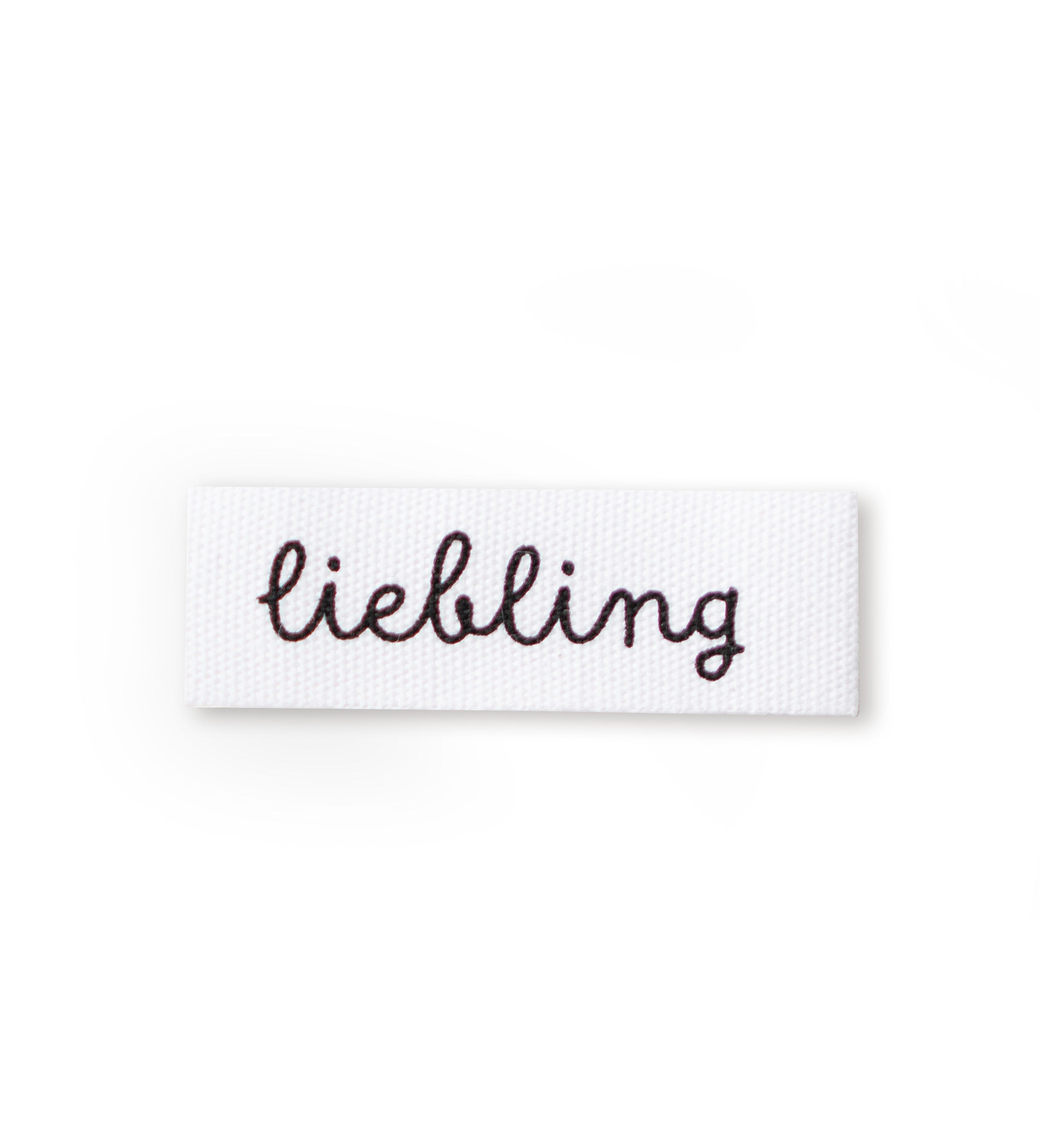 Baumwolllabel - liebling