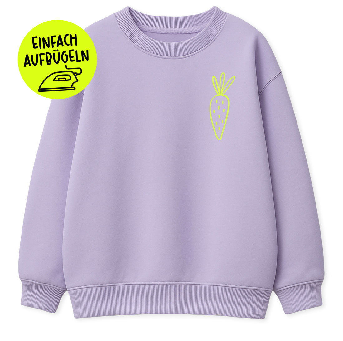 SPECIAL-EDITION! Flock-Patch - möhre *iron-on*