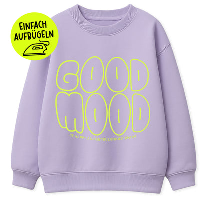 XL Flock-Patch - good mood *iron-on*