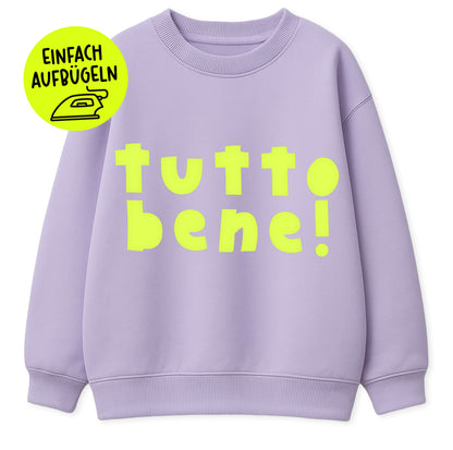 XL Flock-Patch - tutto bene! *iron-on*