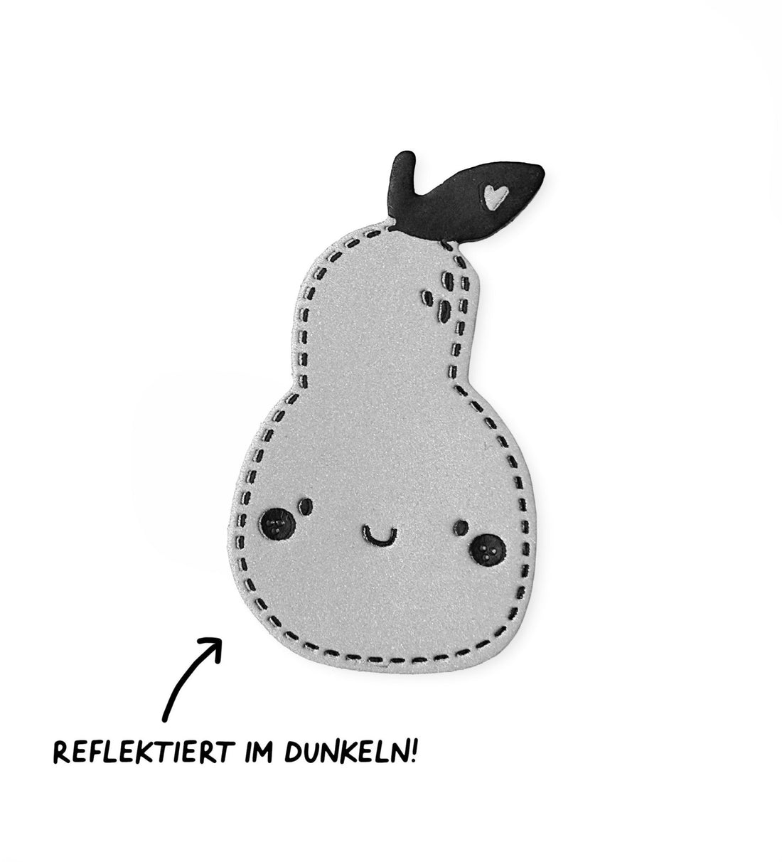 Reflektorlabel - Birne *iron - on* - Paul &amp; Clara