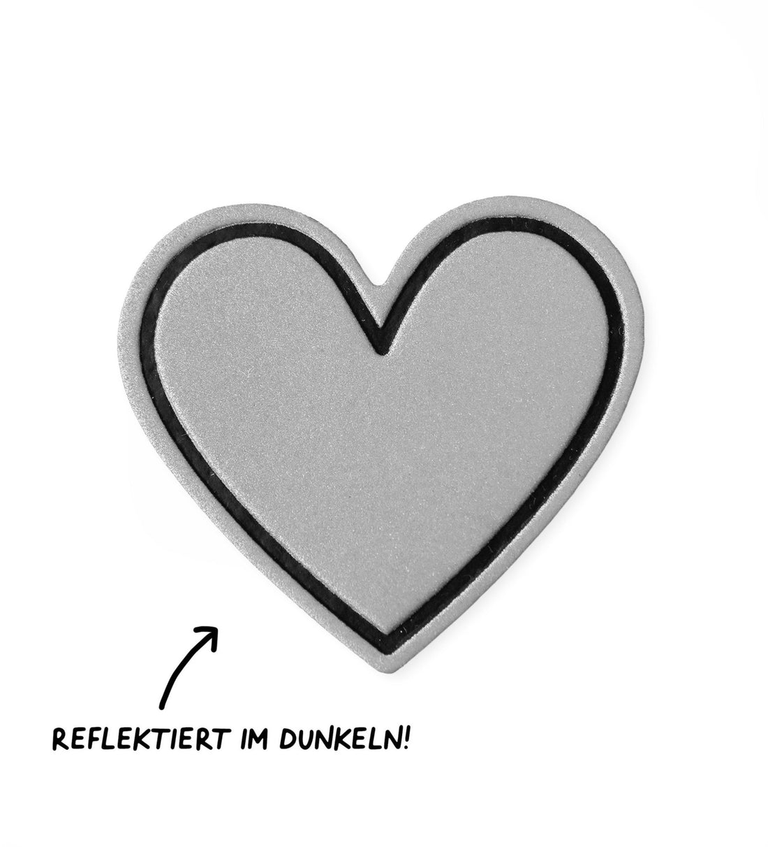 Reflektorlabel - Herz *iron - on* - Paul &amp; Clara
