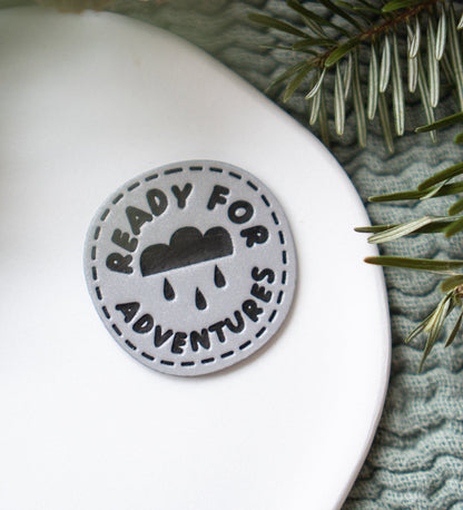 Reflektorlabel - ready for Adventures *iron - on* - Paul &amp; Clara