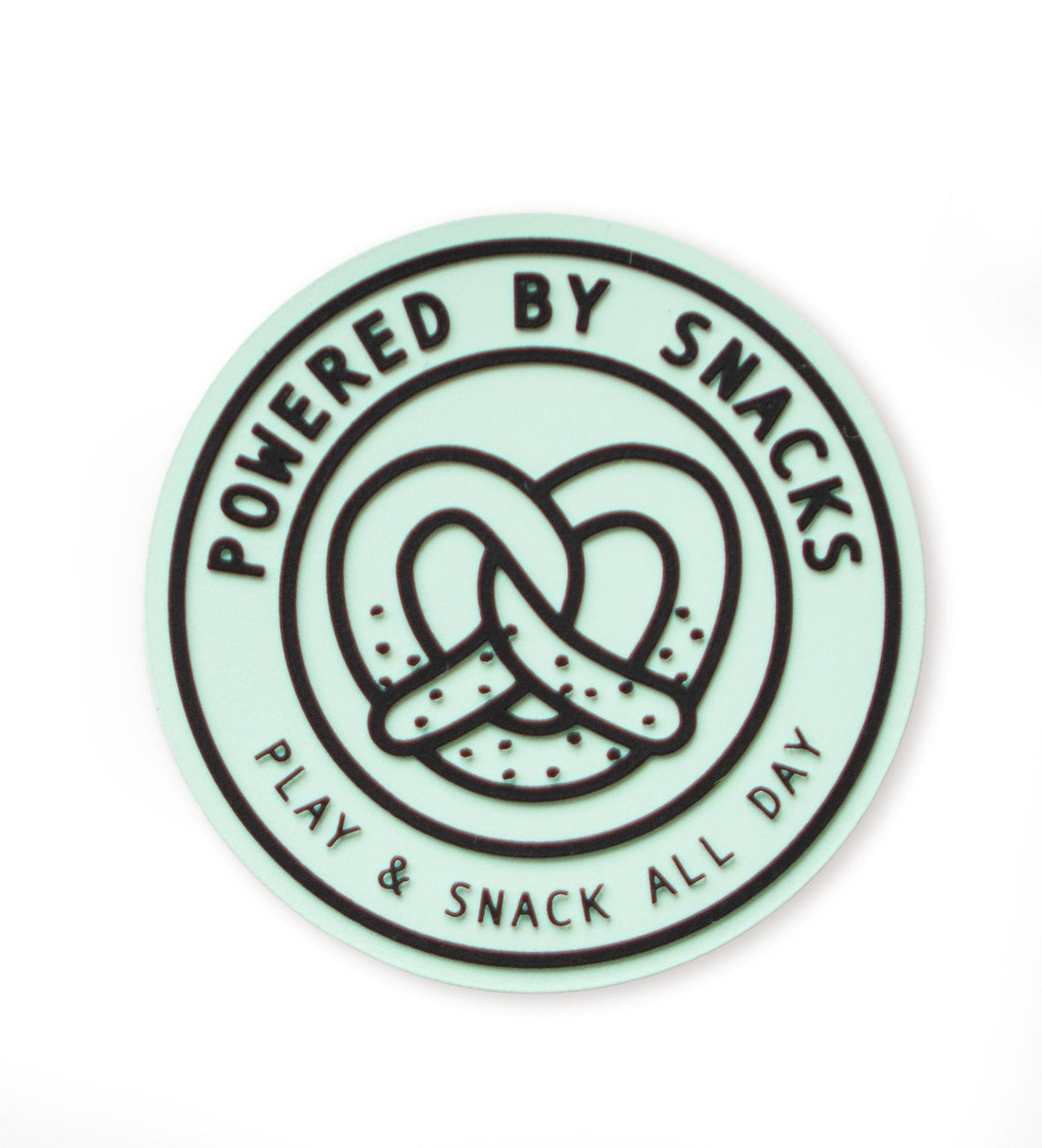 Silikon Patch - Brezel - mint - *iron.on* - Paul &amp; Clara