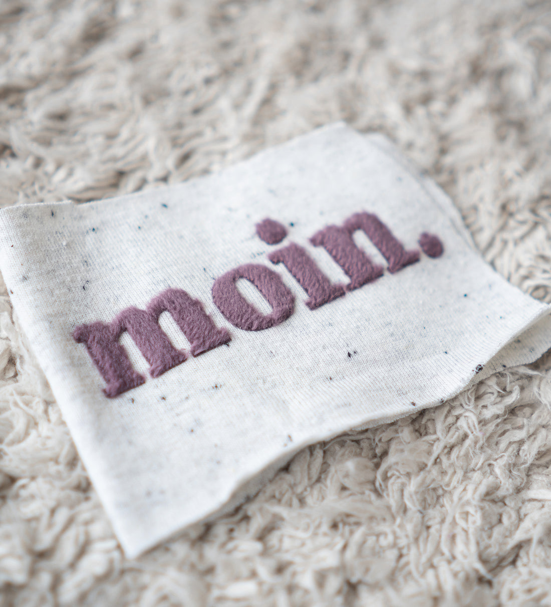 Teddy-Patch - moin mauve *iron-on* - Paul &amp; Clara