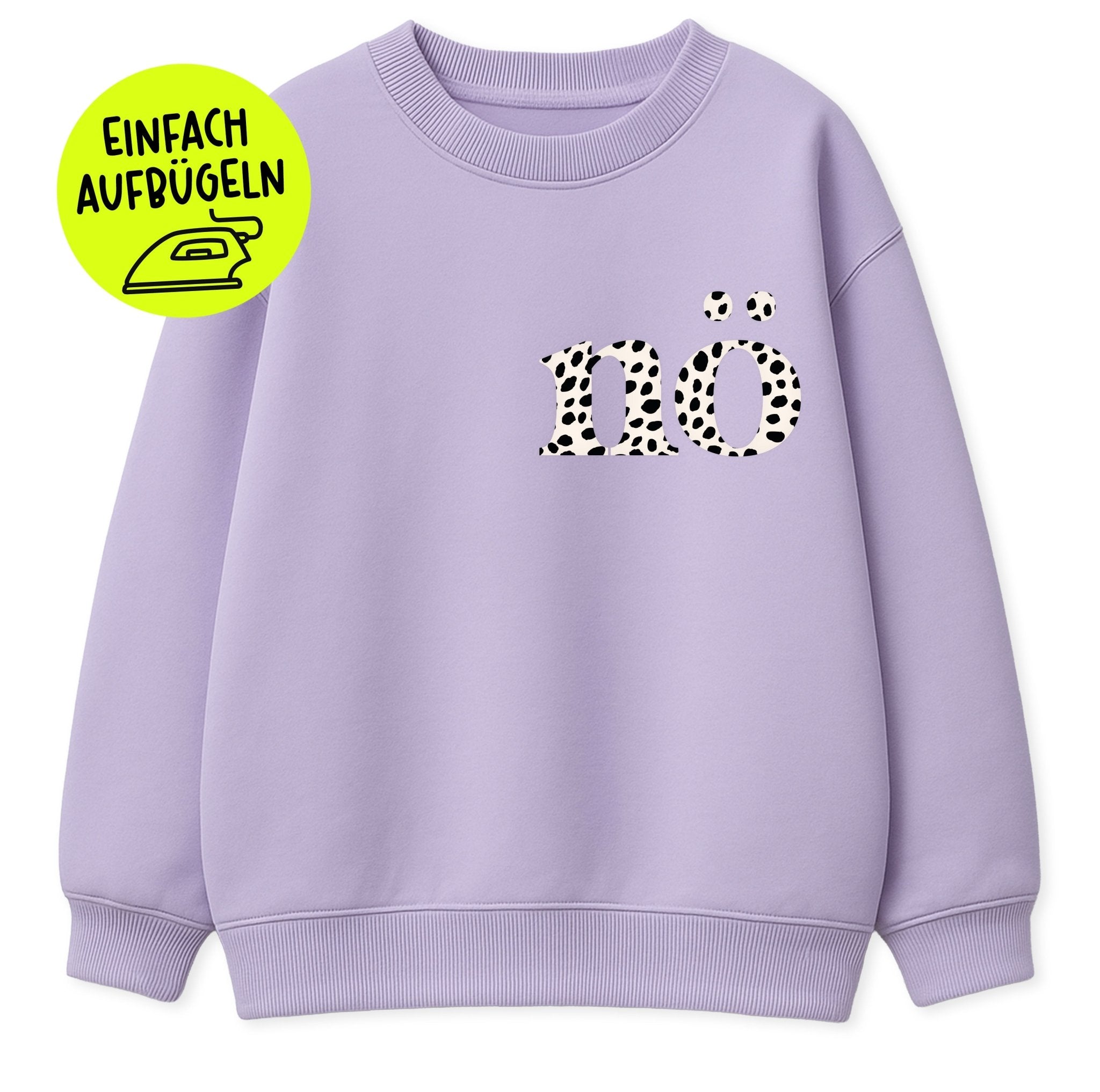 *SPECIAL EDITION* Flock - Patch - nö - DOTS - *iron - on* - Paul &amp; Clara