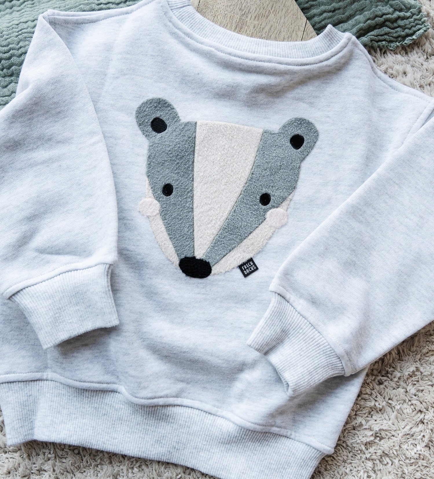 Teddy - Patch - Dachs *iron - on* inkl. Weblabel - Paul &amp; Clara