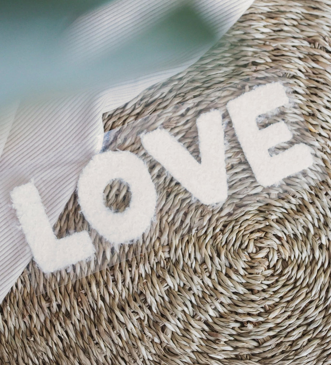 Teddy - Patch - love - Ecru *iron - on* - Paul &amp; Clara