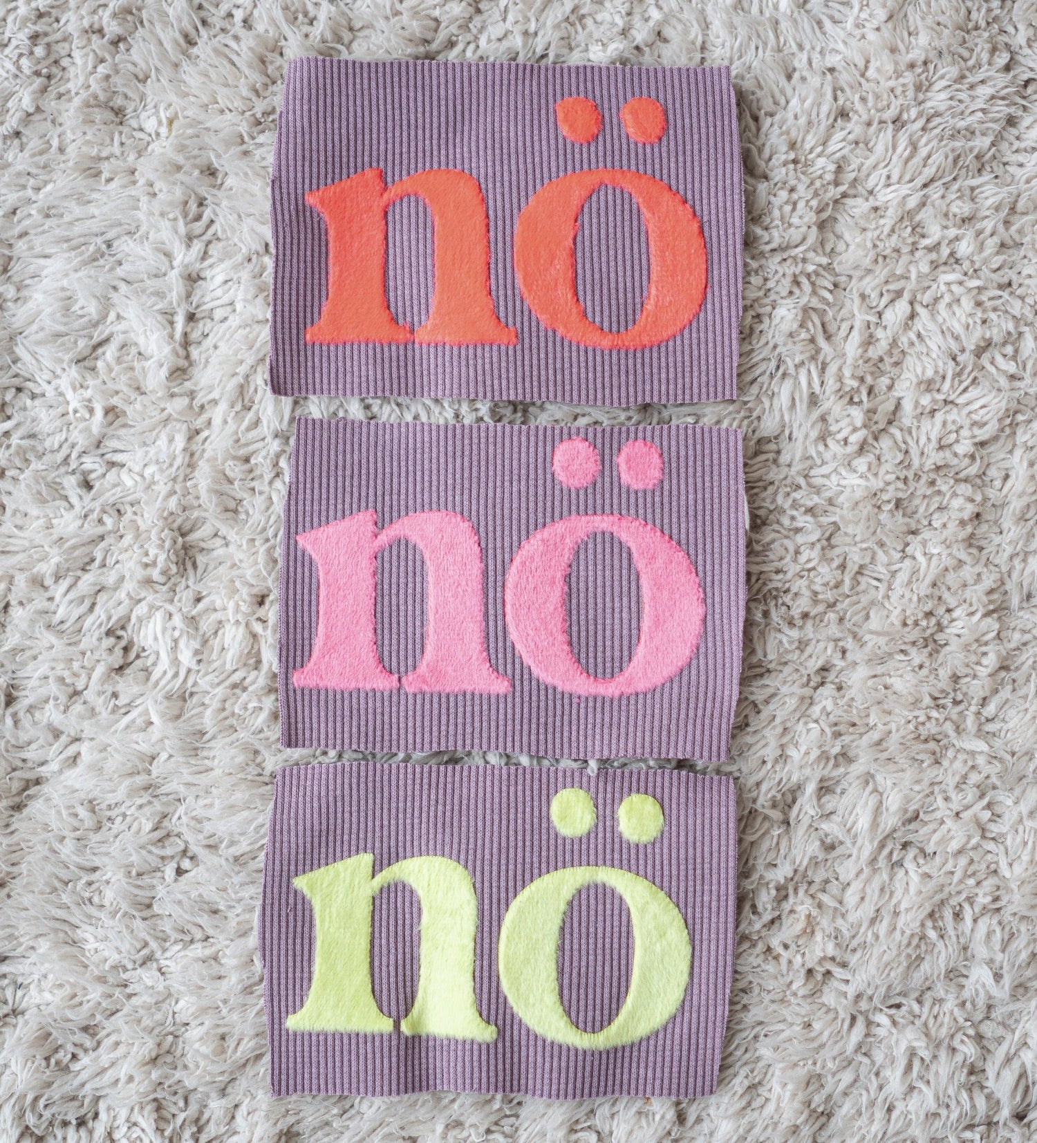 Teddy - Patch - nö - MAUVE *iron - on* - Paul &amp; Clara