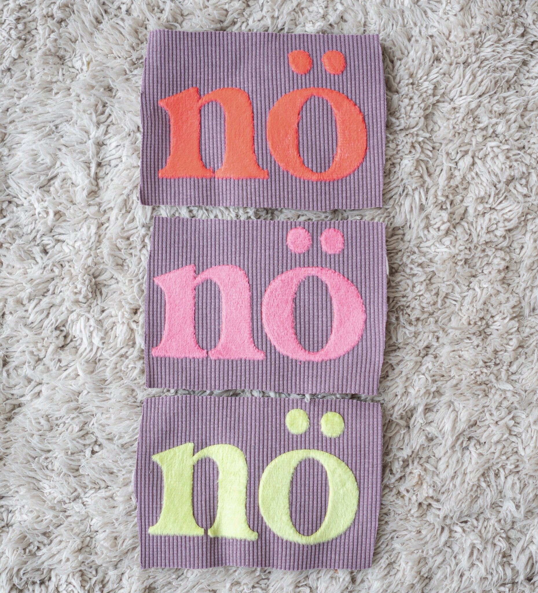 Teddy - Patch - nö - MAUVE *iron - on* - Paul &amp; Clara