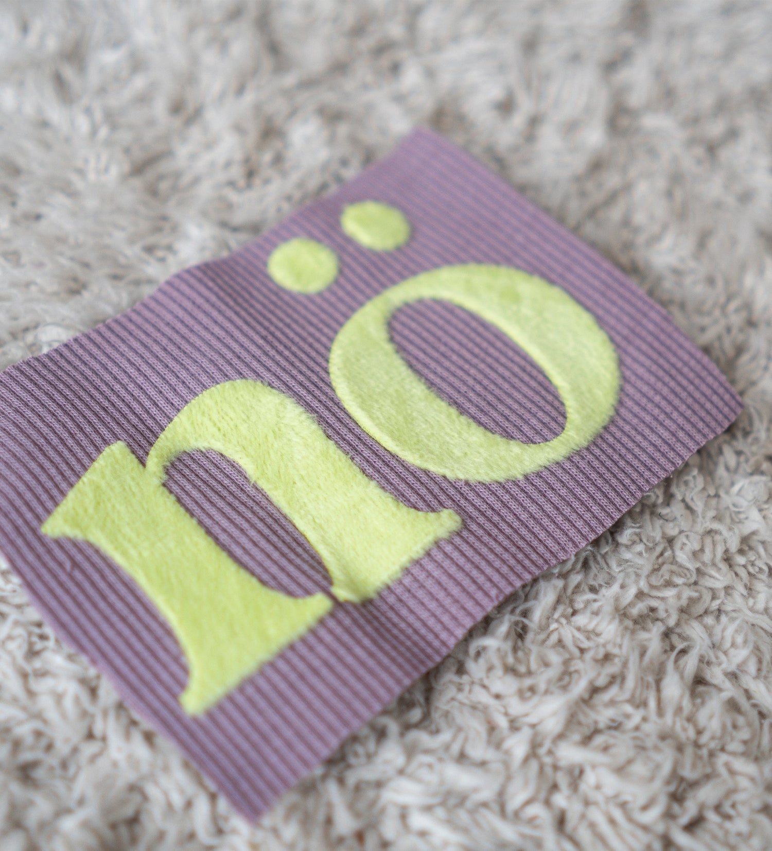 Teddy - Patch - nö - MAUVE *iron - on* - Paul &amp; Clara