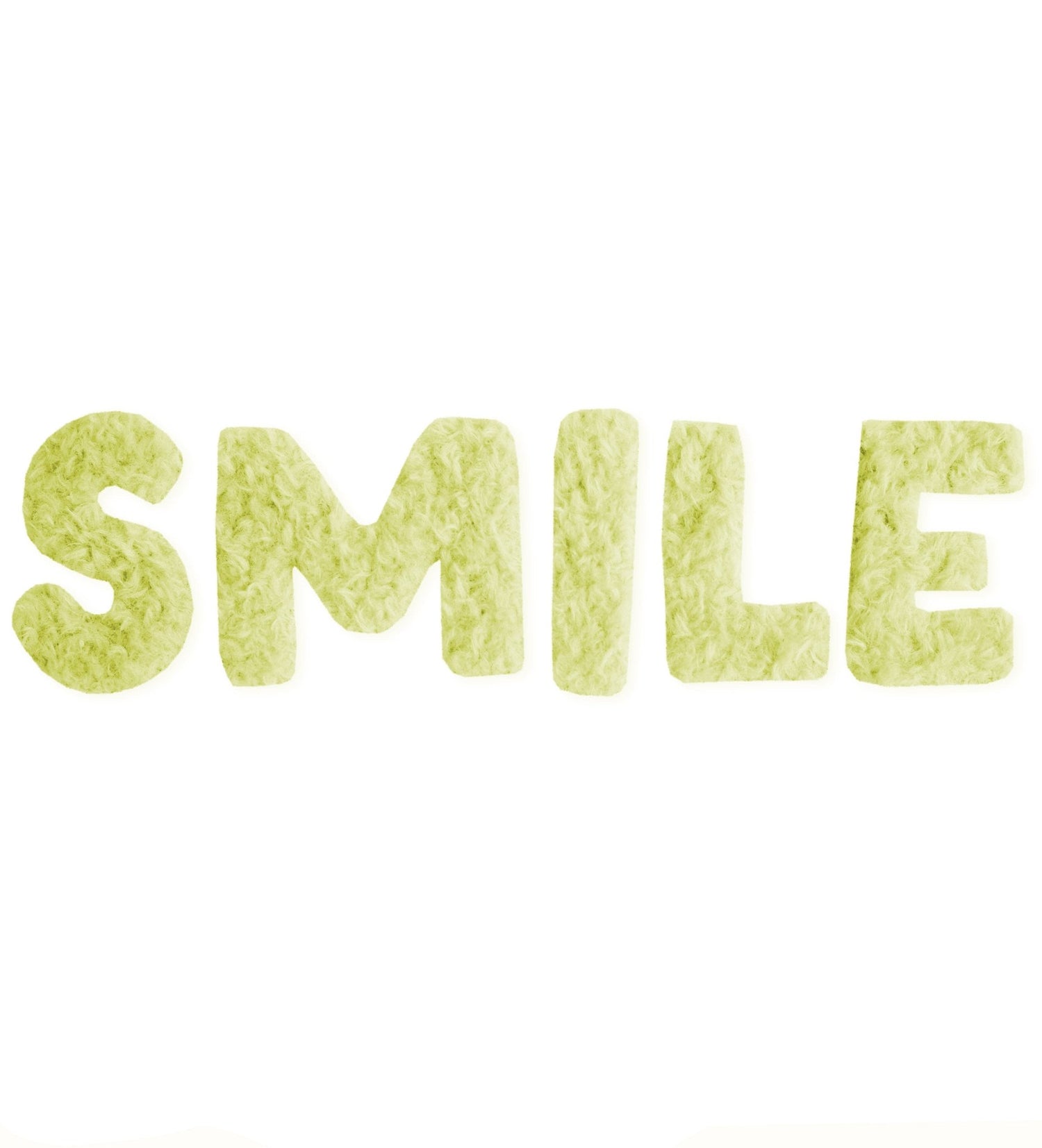 Teddy - Patch - smile - Neongelb *iron - on* - Paul &amp; Clara