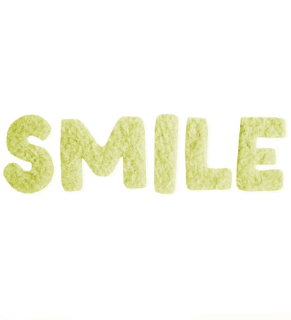 Teddy - Patch - smile - Neongelb *iron - on* - Paul &amp; Clara