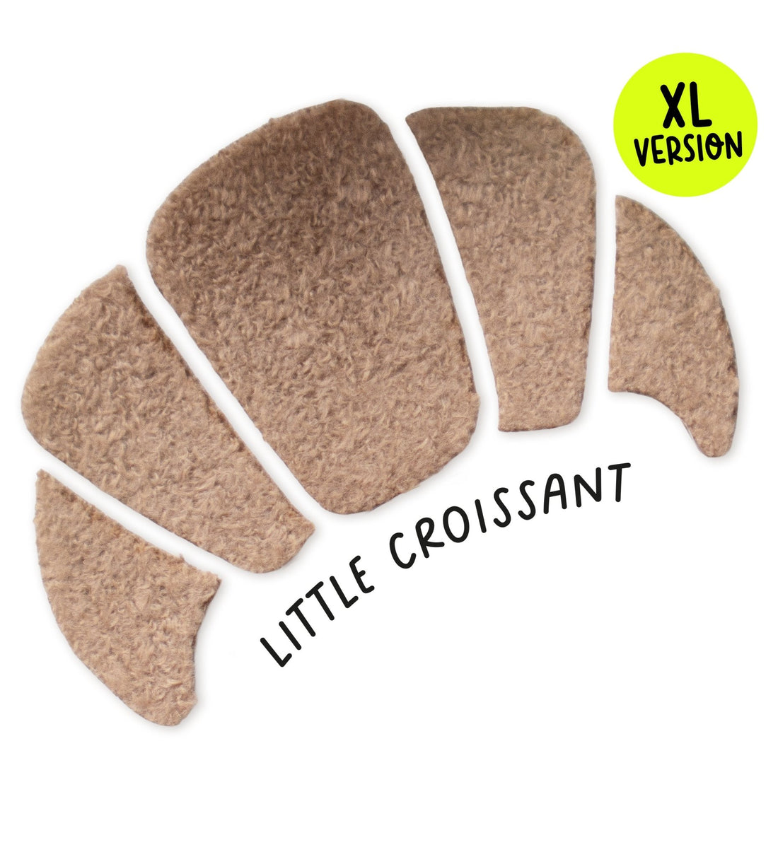Teddy - Patch - XL Croissant *iron - on* - Paul &amp; Clara