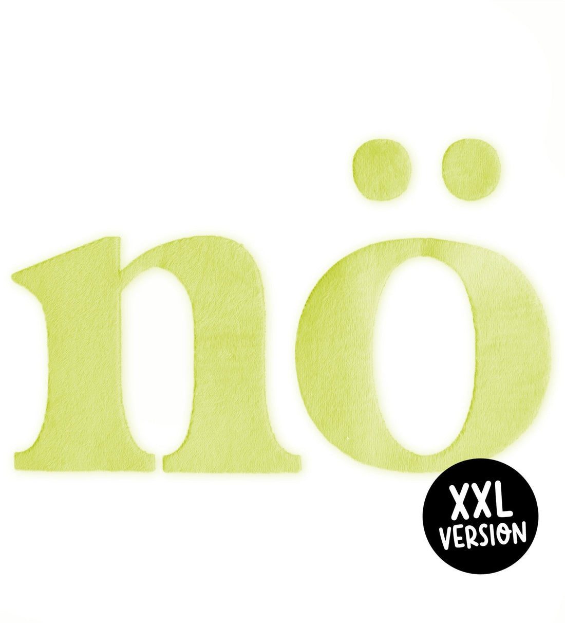 Teddy - Patch - XXL nö - NEONGELB *iron - on* - Paul &amp; Clara