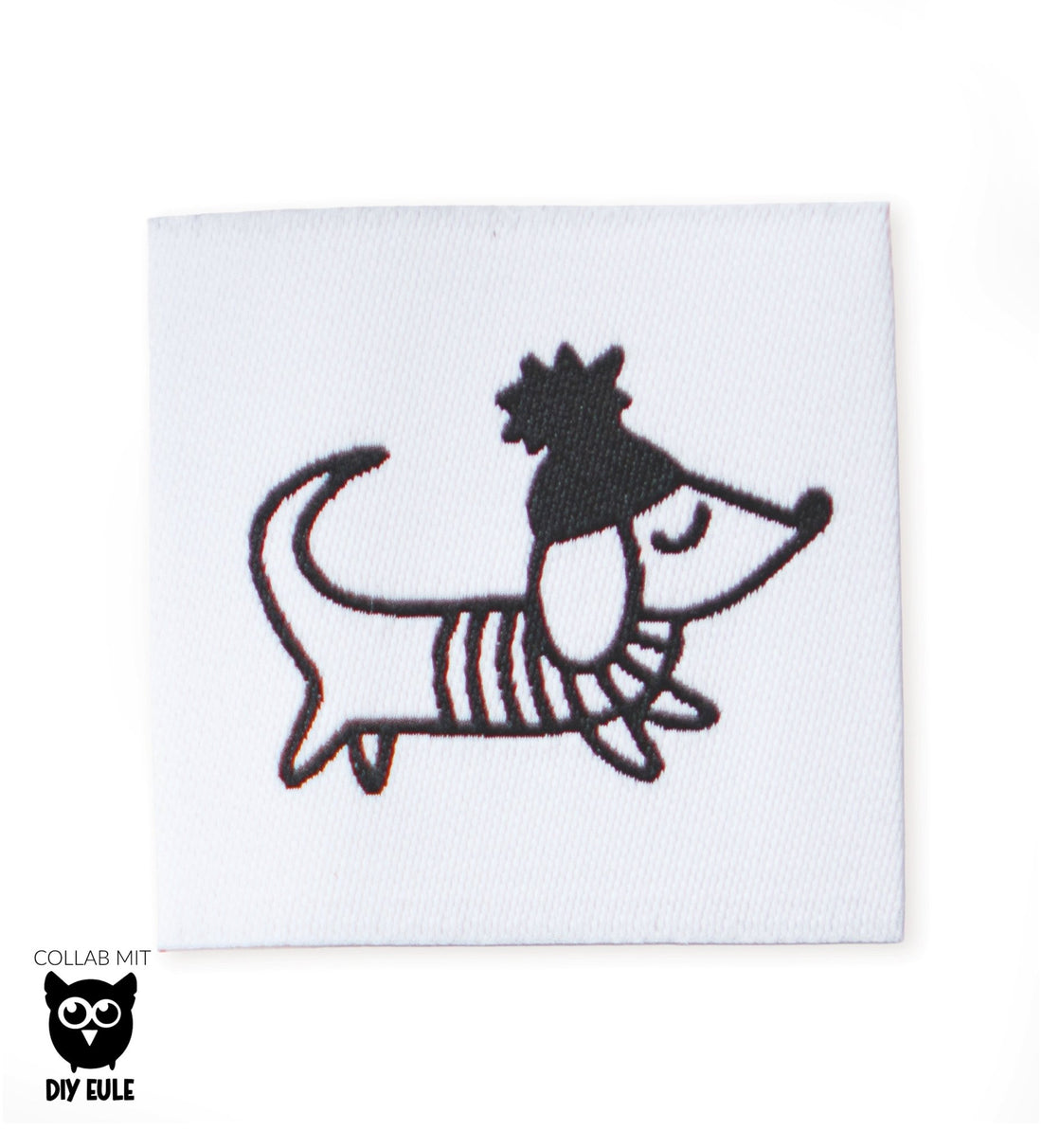 Weblabel - Dackel *schwarz/weiß* - Paul &amp; Clara