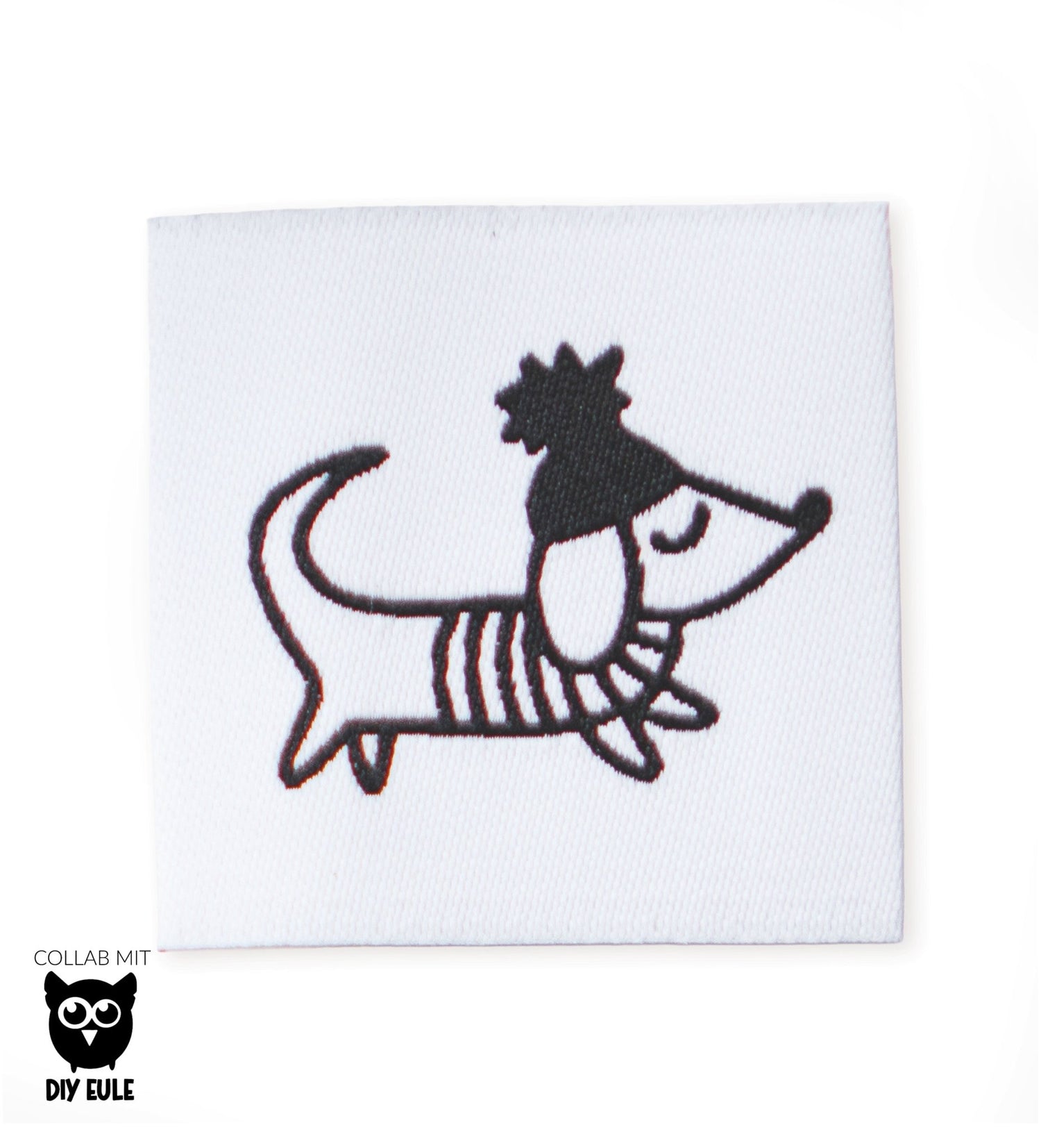 Weblabel - Dackel *schwarz/weiß* - Paul &amp; Clara