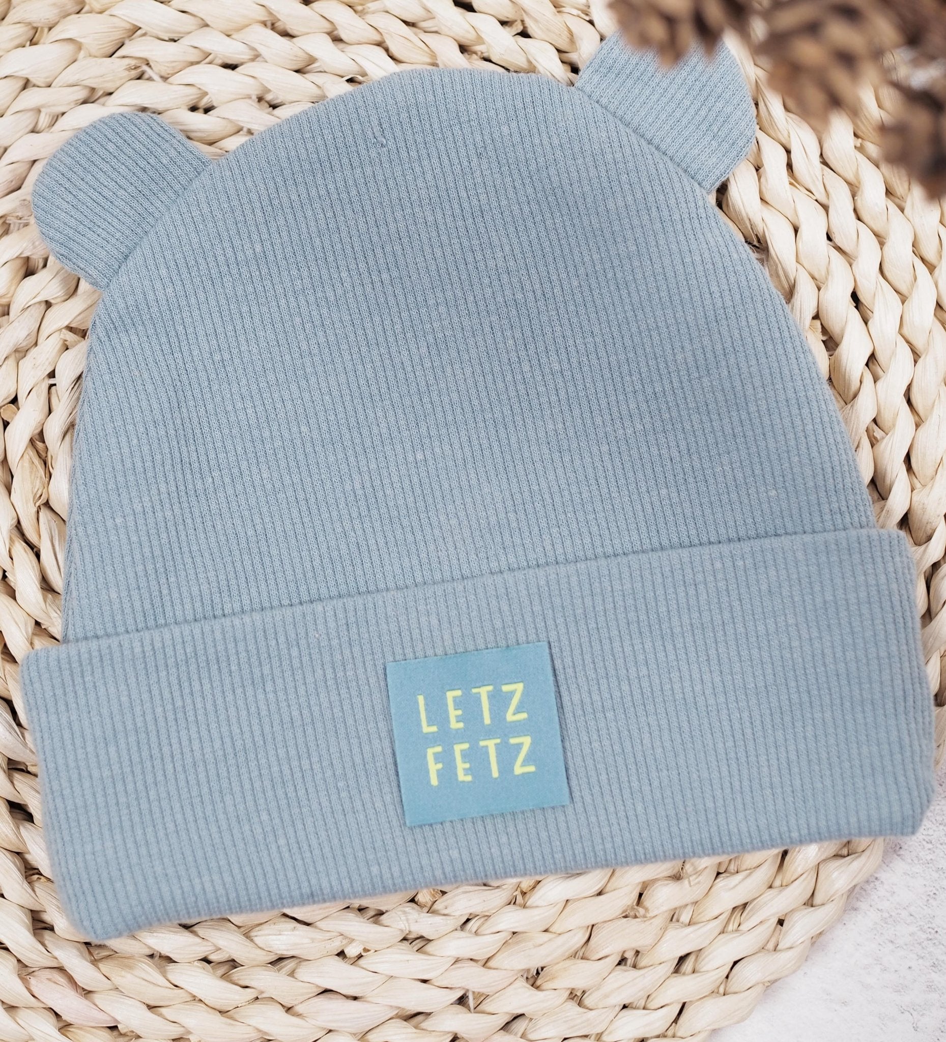 Weblabel *LETZ FETZ* blau/neon gelb - Paul &amp; Clara