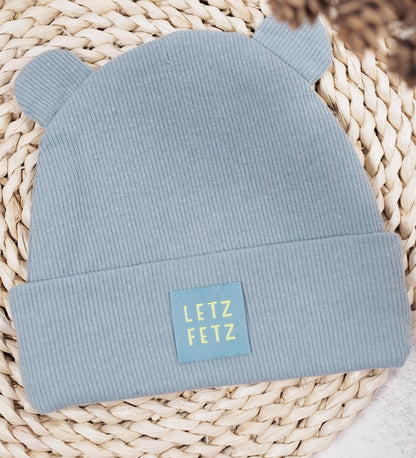 Weblabel *LETZ FETZ* blau/neon gelb - Paul &amp; Clara