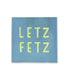 Weblabel *LETZ FETZ* blau/neon gelb - Paul & Clara
