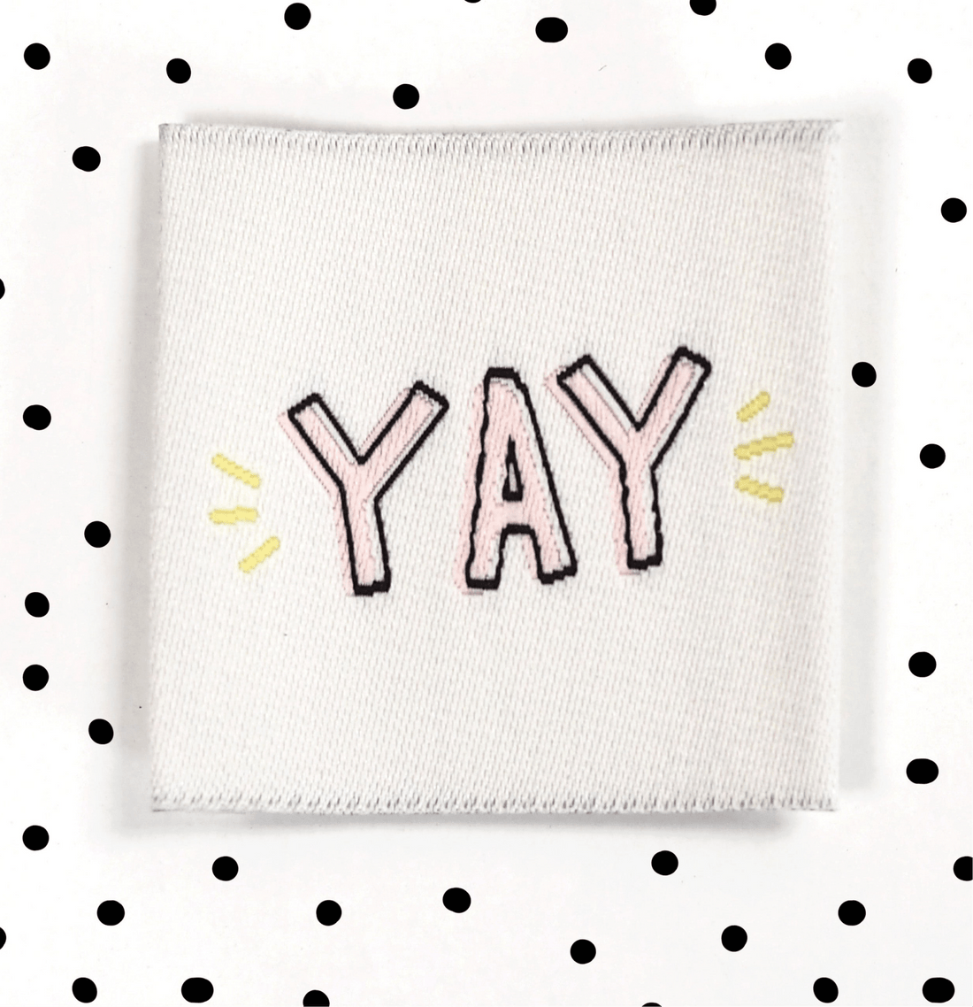 Weblabel *YAY* 3,5x3,5 cm - Paul &amp; Clara