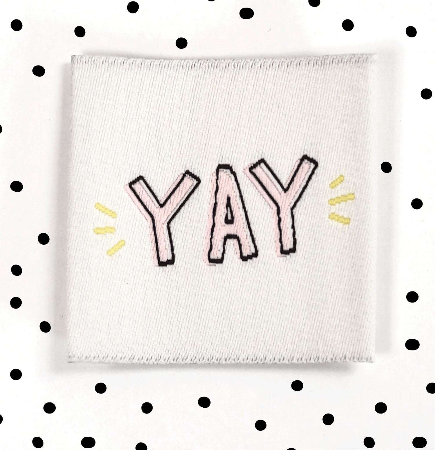 Weblabel *YAY* 3,5x3,5 cm - Paul &amp; Clara